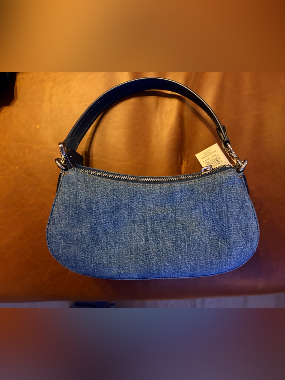 Coach Denim Buckle Mini Shoulder Bag - Blue - Picture 2 of 2